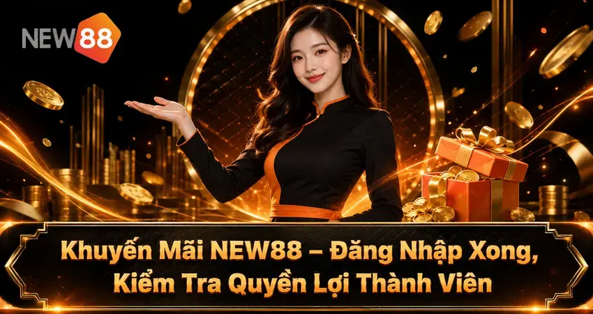 Khuyến Mãi NEW88 – Đăng Nhập Xong, Kiểm Tra Quyền Lợi Thành Viên